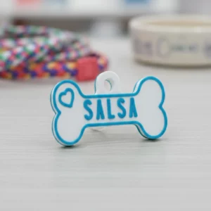 adresowka dla psa dwukolorowa dwustronna